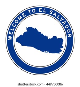 Welcome to El Salvador vector logo