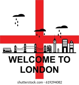 welcome to england vector
