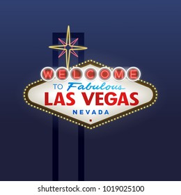 Welcome to Fabulous Las Vegas blue background