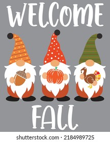 Welcome Fall 2 Autumn Vector File