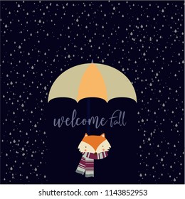 welcome fall illustration