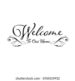 Welcome, Flowers, Plate, Print, Design