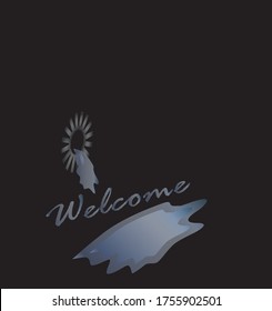 welcome front logo,vector based eps 10 file type