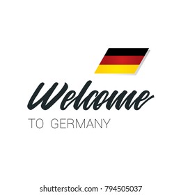 Welcome to Germany Text, Flag