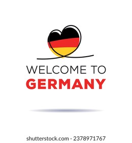 Welcome to Germany, Vector Illustration.