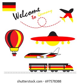 Welcome to Germany. Vector illustration.