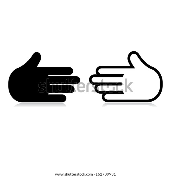 Welcome Gesture Vector Icons Hand Eps8 Stock Vector (royalty Free 