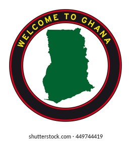 Welcome to Ghana vector logo
