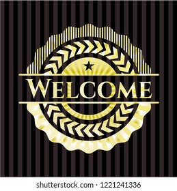 Welcome golden badge