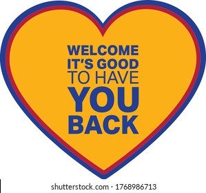 welcome its good to have you back during covid 19 situation re opening greetings sticker 