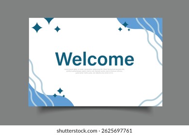 welcome greeting card template design
