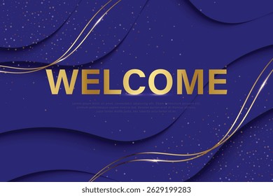 welcome greeting card template design welcome background luxury background