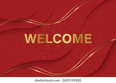 welcome greeting card template design welcome background luxury background