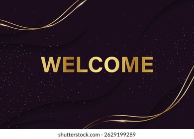 welcome greeting card template design welcome background luxury background