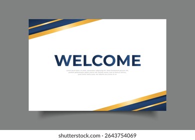 welcome greeting card template design