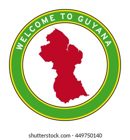 Welcome Guyana Vector Logo Stock Vector (Royalty Free) 449750140 ...