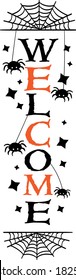 Welcome Halloween porch. Porch vector