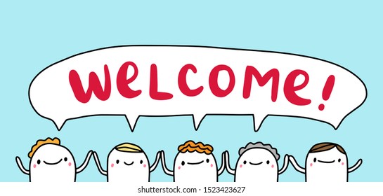 Welcoming Stock Illustrations, Images & Vectors 