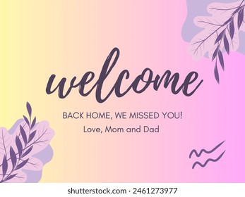 Welcome - Hand-Drawn Vector Illustration