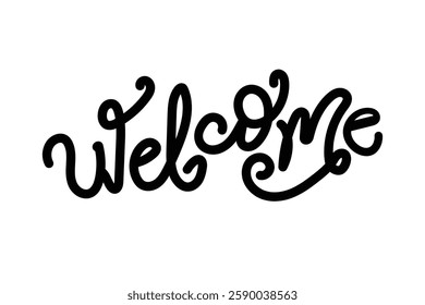 Welcome Hand-Lettering – Stylish Script Typography Design