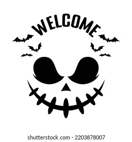 Welcome Happy Halloween shirt print template, Pumpkin Fall Witches Halloween Costume shirt design