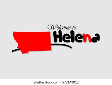 Welcome to Helena, Vector illustration Design