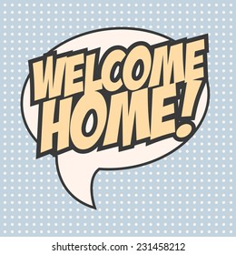 Welcome Home Background, Illustration In Vector Format