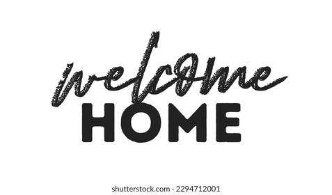 Welcome Home, Welcome Home Banner, Welcome Home Poster, Military Homecoming, Vector Text, Typography Sign Banner Illustration Background