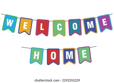 Welcome Home Flags Vector Design Stock Vector (Royalty Free) 2192555229 ...