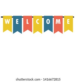 Welcome home lettering inscription positive quote, motivational and inspirational poster, calligraphy vector illustration. Typographical banner design.