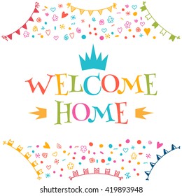 Welcome Home Banner Images, Stock Photos & Vectors | Shutterstock