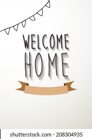 Welcome Home Vector,  Eps 10