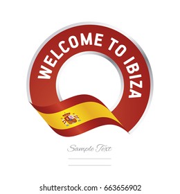 Welcome to Ibiza Spain flag logo icon