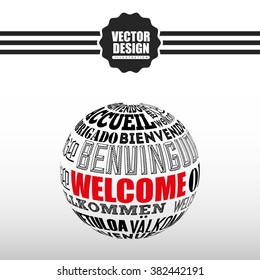 welcome icon design 