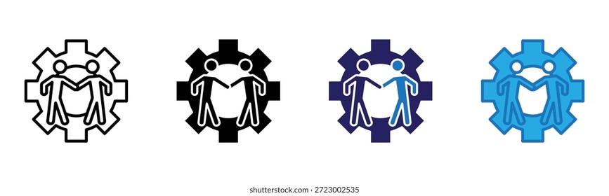 Icono de bienvenida Multi Style Ilustración vectorial