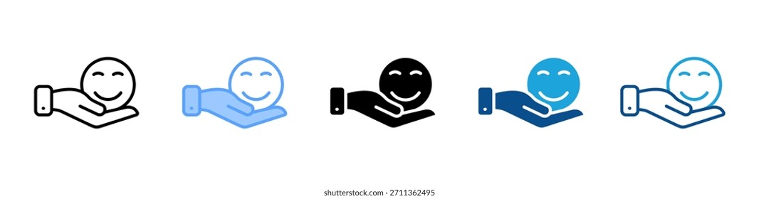 Conjunto de iconos de bienvenida colección de estilo múltiple