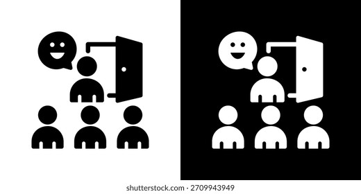 Bienvenido a la Ilustración vectorial Icon. Diseño De Estilo Plano Creado Para Una Flexibilidad Creativa En Versiones Claras Y Oscuras.
