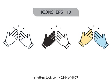 welcome icons  symbol vector elements for infographic web
