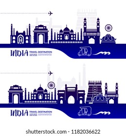 Welcome to India vector illustration.