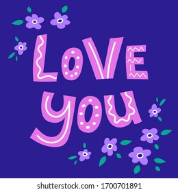 Welcome. The inscription on the card, poster, notebook. Lettering on a white background. Vector illustration. Doodle.