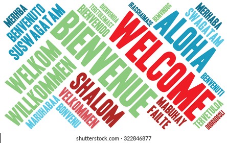 2,224 Welcome Word Cloud Languages Images, Stock Photos & Vectors ...