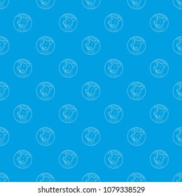 Welcome invitation to barbecue pattern vector seamless blue repeat for any use