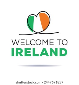 Welcome to Ireland, Vector Illustration.