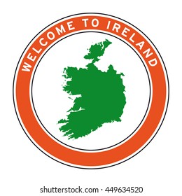 Welcome to Ireland vector logo