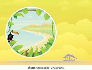 Welcome to the Jungle -  scene with space for text