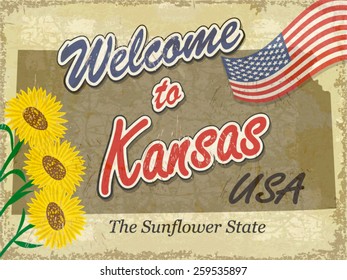 Bienvenidos al fondo retro de Kansas.
