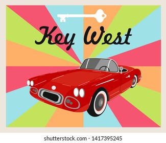 Welcome Key West banner decor