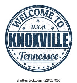 Welcome to Knoxville grunge rubber stamp on white background, vector illustration