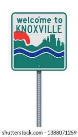 Welcome to Knoxville road sign