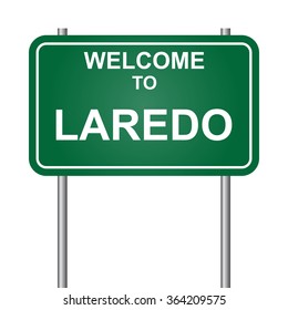 Welcome to Laredo, green signal vector